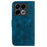 For Infinix Note 40 Stand Case Lily Flower Imprint Anti-Drop Leather Phone Cover - Dark Blue - 7