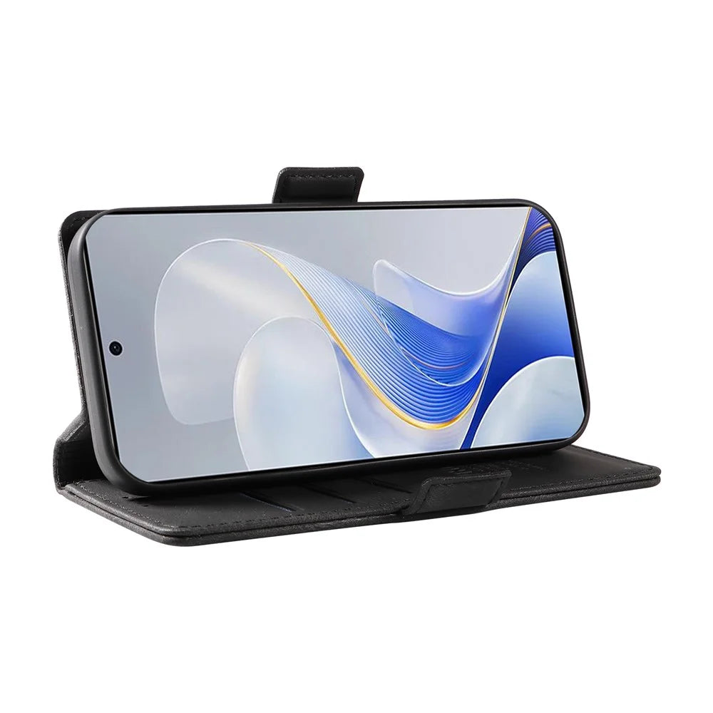 YIKATU YK-005 For vivo S19 5G / V40 5G Leather Phone Case Side Magnetic Clasps - Black - 3