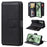 For Samsung Galaxy S24 FE Leather Case with 10 Card Holder Phone Cover Stand - Black - 1