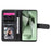 For Samsung Galaxy S24 FE Leather Case with 10 Card Holder Phone Cover Stand - Black - 4