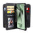 For Samsung Galaxy S24 FE Leather Case with 10 Card Holder Phone Cover Stand - Black - 6