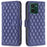 BINFEN COLOR BF Style-14 For HMD Pulse+ Case Rhombus Imprint Leather Phone Cover - Blue - 1