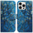 For iPhone 16 Pro Max Wallet Case Pattern Print Leather Phone Cover - Apricot Flowers - 1