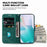 For iPhone 16 Pro Max Stand Case Cute Tiger Imprint Leather Wallet Phone Cover - Green - 3