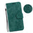 For iPhone 16 Pro Max Stand Case Cute Tiger Imprint Leather Wallet Phone Cover - Green - 5