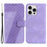 For iPhone 16 Pro Max Case 7-Shaped Pattern Leather Shockproof Phone Cover - Purple - 1