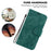For iPhone 16 Pro Stand Case Cute Tiger Imprint Leather Wallet Phone Cover - Green - 4