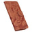 For iPhone 16 Pro Case Tiger Imprint Leather Shockproof Wallet Phone Cover - Brown - 5