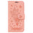 For iPhone 16 Pro Wallet Case PU Leather Phone Cover Butterfly Flower Imprint - Pink - 6