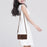 For iPhone 16 Leather Case Multiple Card Slots Phone Cover with 2 Straps - Brown - 5
