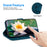 For iPhone 16 Plus Phone Case Lotus Imprint Leather Stand Wallet Cover - Blue - 3