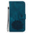 For iPhone 16 Plus Phone Case Lotus Imprint Leather Stand Wallet Cover - Blue - 7
