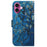 For iPhone 16 Plus Wallet Case Pattern Print Leather Phone Cover - Apricot Flowers - 7