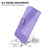 For iPhone 16 Plus Case 7-Shaped Pattern Leather Shockproof Phone Cover - Purple - 6