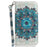 For iPhone 16 Plus Wallet Case 3D Pattern Print Leather Phone Cover - Peacock Wreath - 6