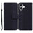 For iPhone 16 Case PU Leather Geometry Imprint Wallet Phone Cover - Black - 1
