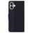 For iPhone 16 Case PU Leather Geometry Imprint Wallet Phone Cover - Black - 7