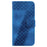 For iPhone 16 Shockproof Case Leather Phone Cover 7-Shaped Imprint - Blue - 7