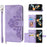 For Samsung Galaxy Z Fold6 5G Leather Case Multiple Card Slots Phone Cover with 2 Straps - Purple - 1