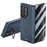 For Samsung Galaxy Z Fold6 5G Case PC Hard Phone Cover with Anti-spy Film, Lens Frame Kickstand - Blue - 1