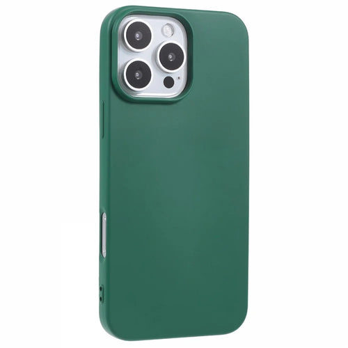For iPhone 16 Pro Case Soft TPU Fiber Lining Protective Phone Cover - Army Green - 1