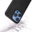 For iPhone 16 Pro Max Case PU Leather Coated TPU+PC Hybrid Phone Cover - Black - 2