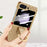For Samsung Galaxy Z Flip5 5G Case Woven Texture Leather+PC Kickstand Phone Cover with Back Film - Gold - 5