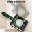 For Samsung Galaxy Z Flip5 5G Kickstand Case Flower Pattern Leather+PC Phone Cover with Back Film - Green - 3