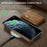 DG.MING M5 Series For iPhone 11 Pro Case Detachable Magnetic Leather Phone Cover with Card Slots - Brown - 4