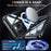 For iPhone 16 Pro Max Magnetic Case PC + TPU Shockproof Phone Cover with Screen Film - Black  /  Grey - 2
