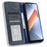 For TECNO Pova 6 Neo Case Retro PU Leather Wallet Phone Cover Stand - Blue - 2