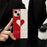 For iPhone 13 Case Square Shape Love Heart Pattern Glossy TPU Anti-Drop Phone Cover - 5