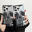 For iPhone 15 Pro Max Square Case Pattern Matte TPU Phone Cover - Titanium Grey Skull - 7