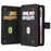 For iPhone 17e / 16e Zipper Wallet Case with 15 Card Slots and Strap Leather Phone Cover - Black - 2