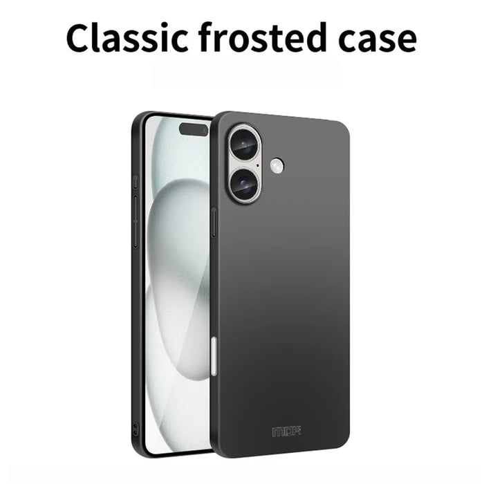 MOFI Shield Matte Series for iPhone 16 Case Ultra Slim PC Protective Cover - Black - 3