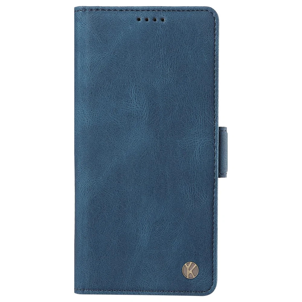 YIKATU YK-005 For Realme Note 60x 4G / C63 4G / C61 4G Case Skin-Touch Leather Phone Cover - Blue - 7