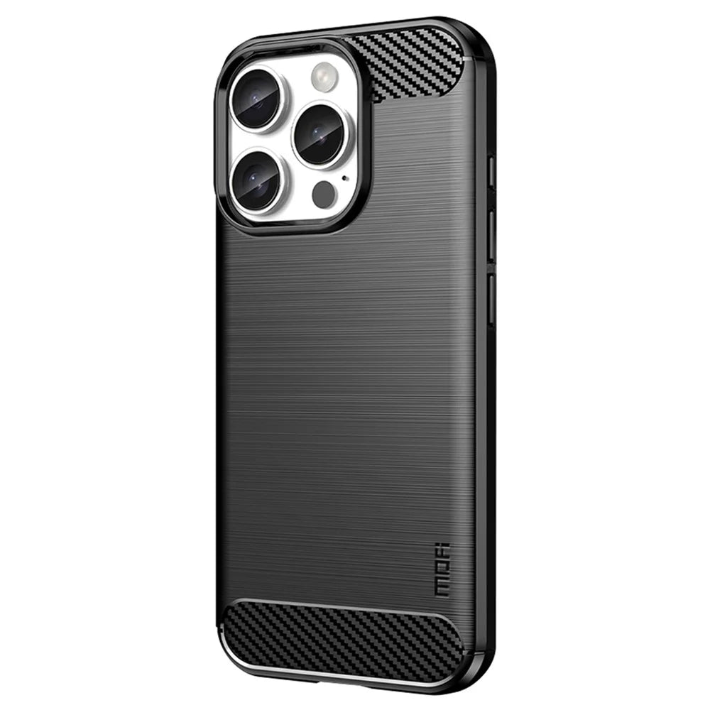 MOFI JK TPU Series-1 For iPhone 16 Pro Max Case Brushed TPU Phone Cover - Black - 2