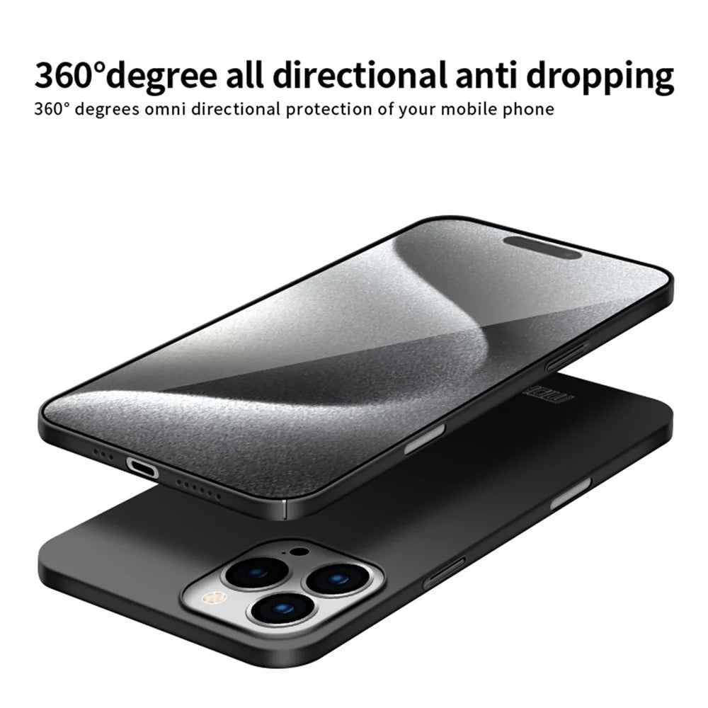 MOFI Shield Matte Series for iPhone 16 Pro Max Case Ultra Slim PC Protective Cover - Black - 7