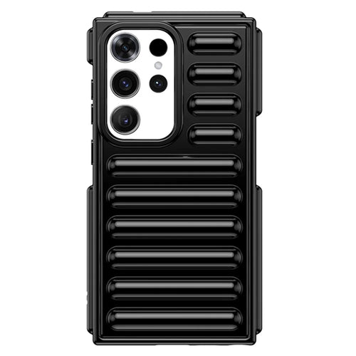 Capsule Series for Samsung Galaxy S23 Ultra Phone Case Anti-Collision TPU Cover - Black - 1