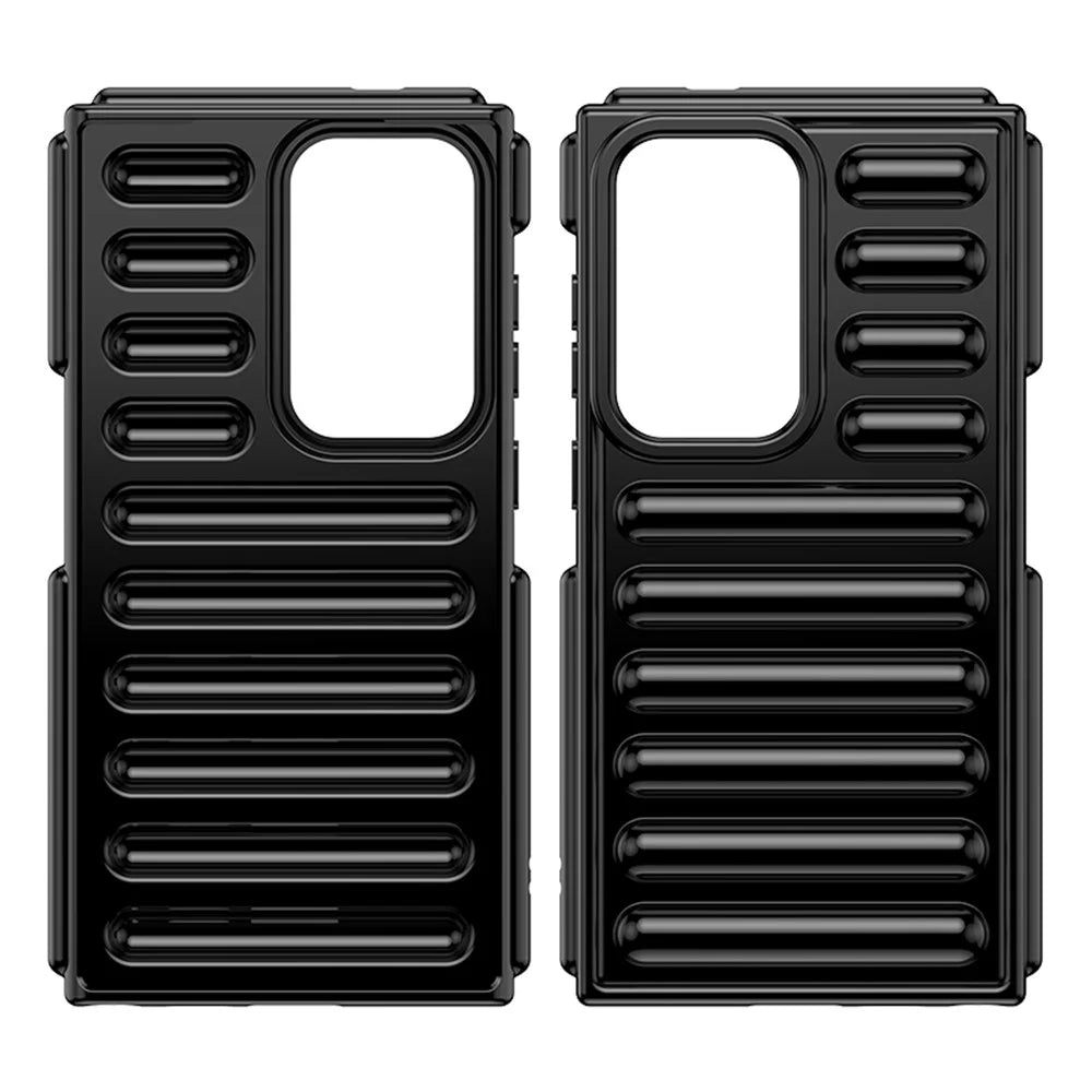 Capsule Series for Samsung Galaxy S23 Ultra Phone Case Anti-Collision TPU Cover - Black - 2