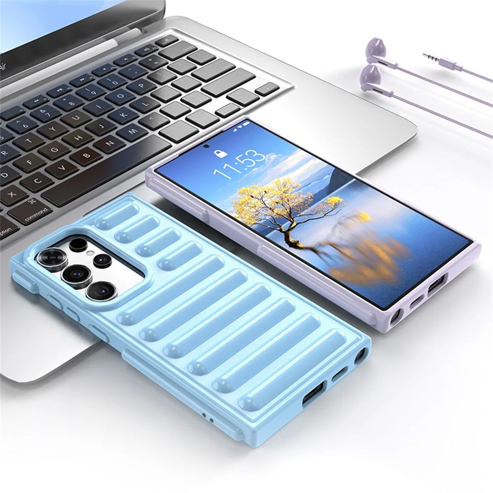 Capsule Series for Samsung Galaxy S23 Ultra Phone Case Anti-Collision TPU Cover - Black - 4