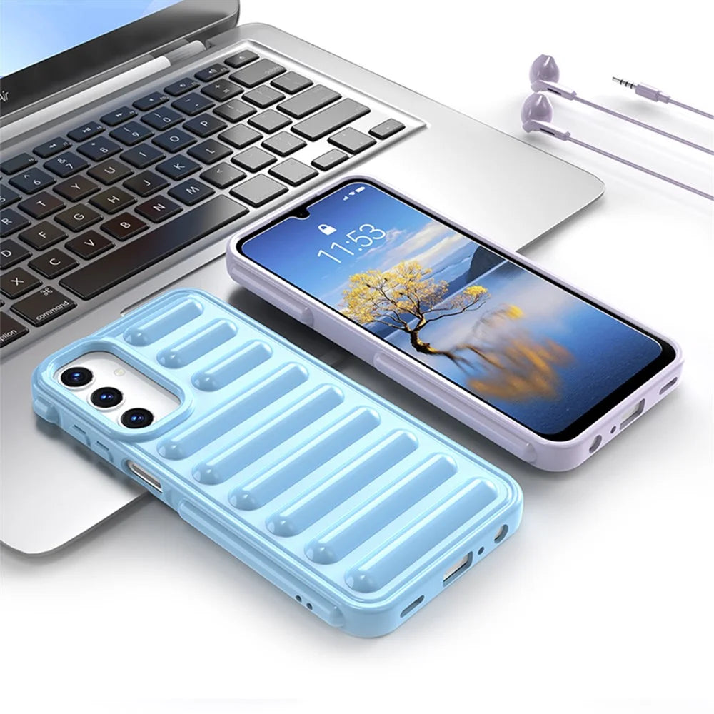 Capsule Series for Samsung Galaxy A25 5G (Global) (161.0 X 76.5 X 8.3mm) TPU Phone Case Anti-Collision Cover - Black - 4