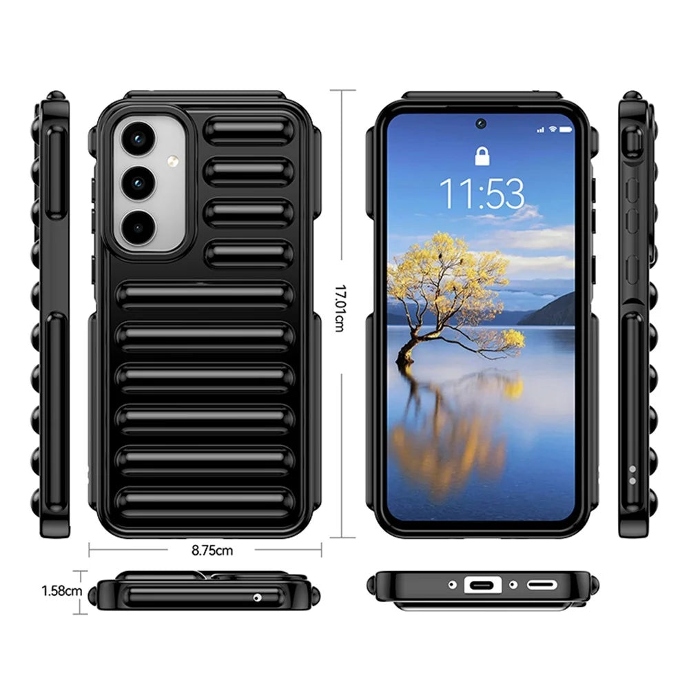 Capsule Series for Samsung Galaxy A35 5G Anti-Scratch TPU Phone Case Mobile Phone Cover - Black - 5