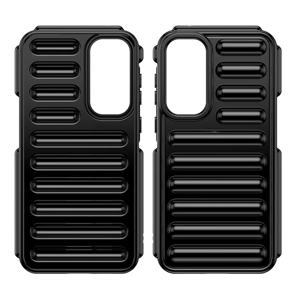 Capsule Series for Samsung Galaxy A55 5G TPU Phone Case Drop Protection Mobile Phone Cover - Black - 2