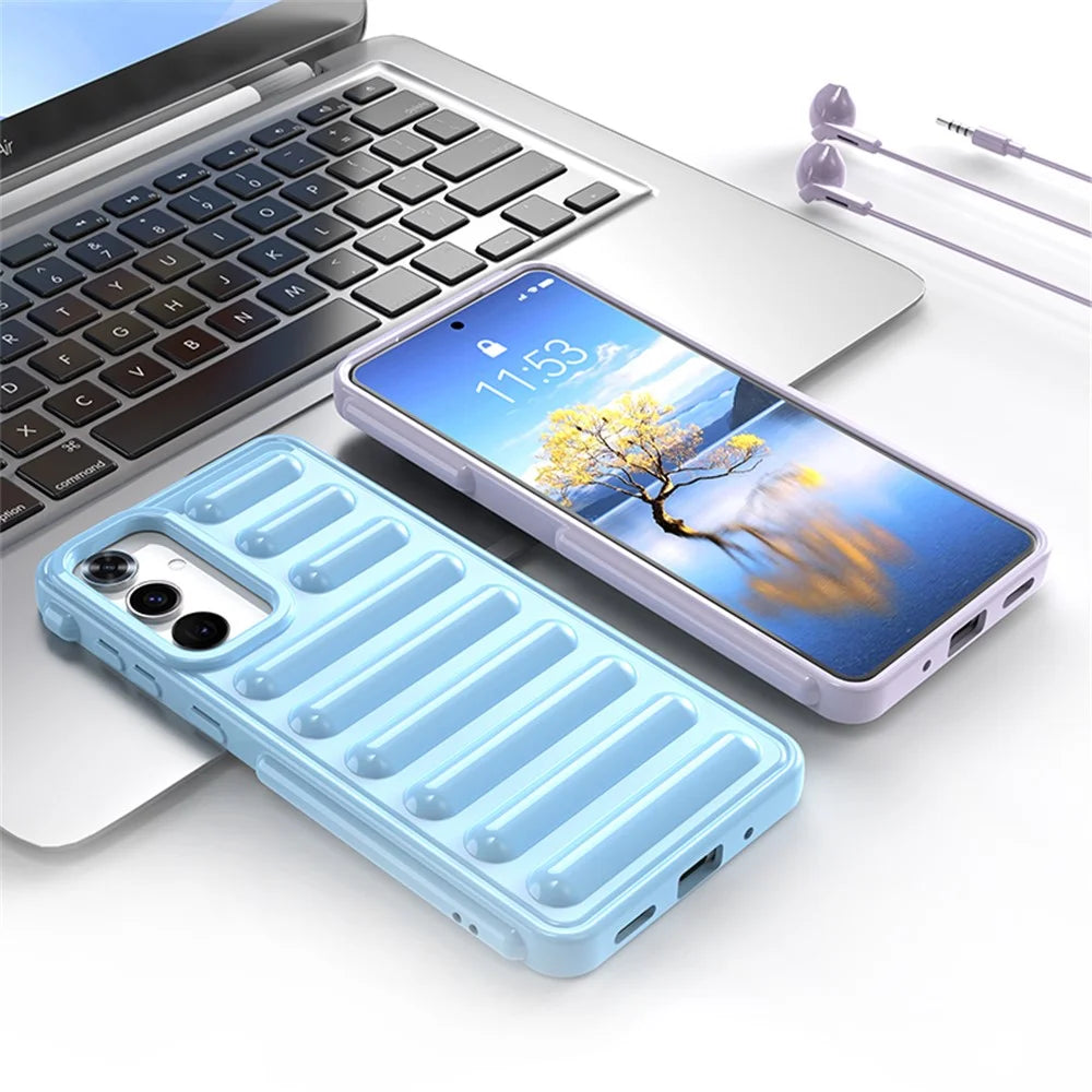 Capsule Series for Samsung Galaxy M55 5G / C55 5G / F55 5G TPU Phone Case Drop Protection Mobile Phone Cover - Black - 4
