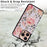 For iPhone 16 Pro Case Flower Leather+TPU RFID Blocking Card Slots Phone Cover - Rose - 6