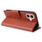 For iPhone 16 Wallet Case 3 Card Slots Slim-Fit PU Leather Stand Phone Cover - Brown - 4