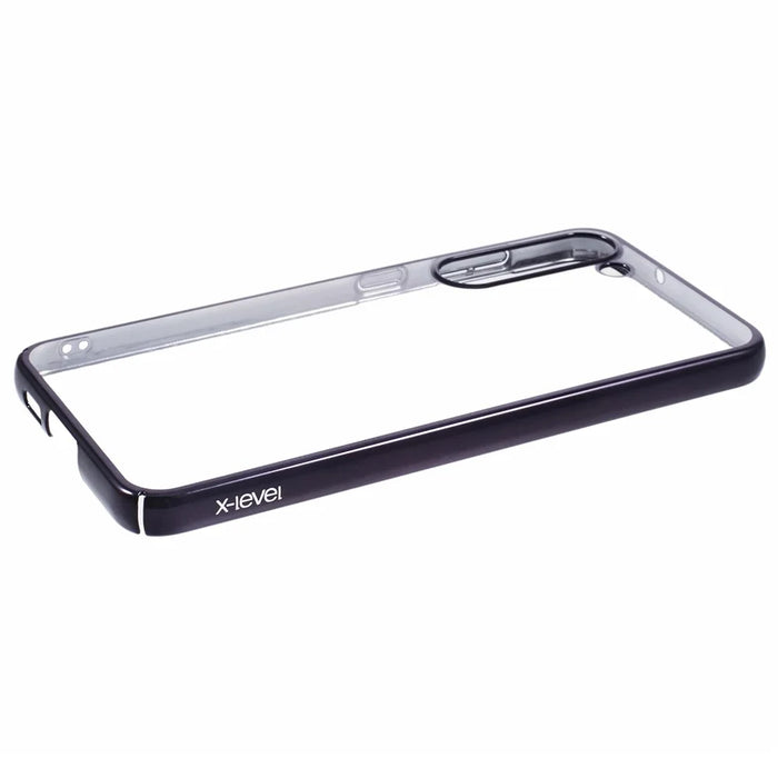 X-LEVEL For Samsung	Galaxy S23+ Case Clear Hard PC Back Phone Cover - Black - 5