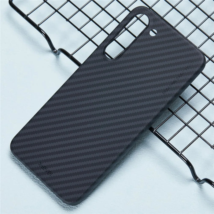 X-LEVEL For Samsung Galaxy S23+ Case Hard Plastic Carbon Fiber Texture Phone Cover - 4