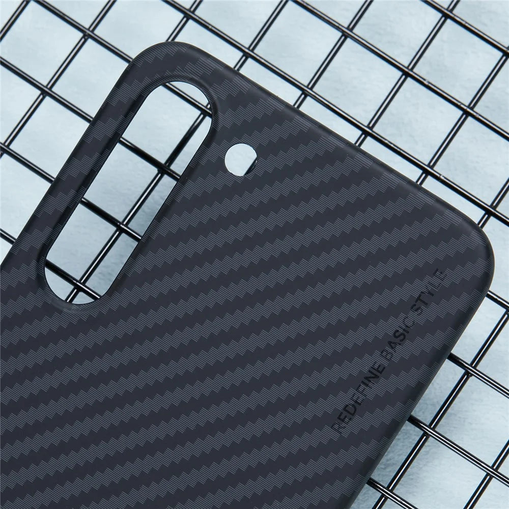 X-LEVEL For Samsung Galaxy S23+ Case Hard Plastic Carbon Fiber Texture Phone Cover - 5